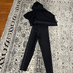 Ultracor Hoodie Crop Top and leggings